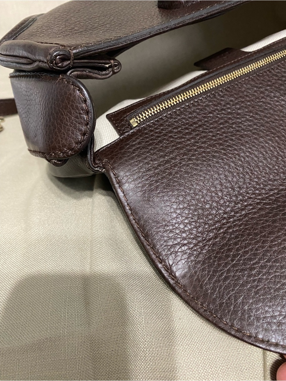 Gucci New Bamboo Medium Top Handle Shoulder Bag 2Way Leather Tassel 1947 - Picture 16 of 16